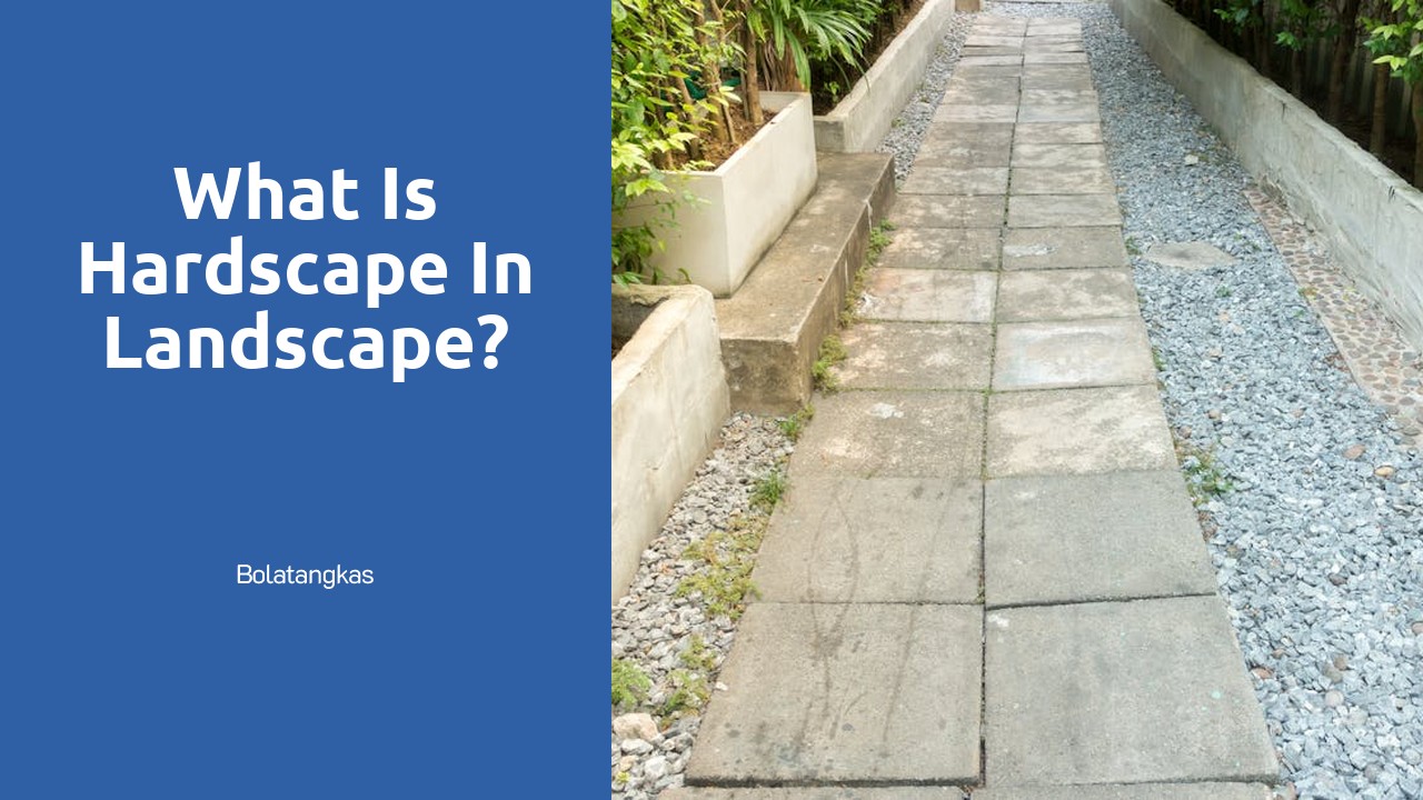 What is hardscape in landscape?